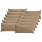 Kussensloop 12 stuks taupe 40x80 cm polyester