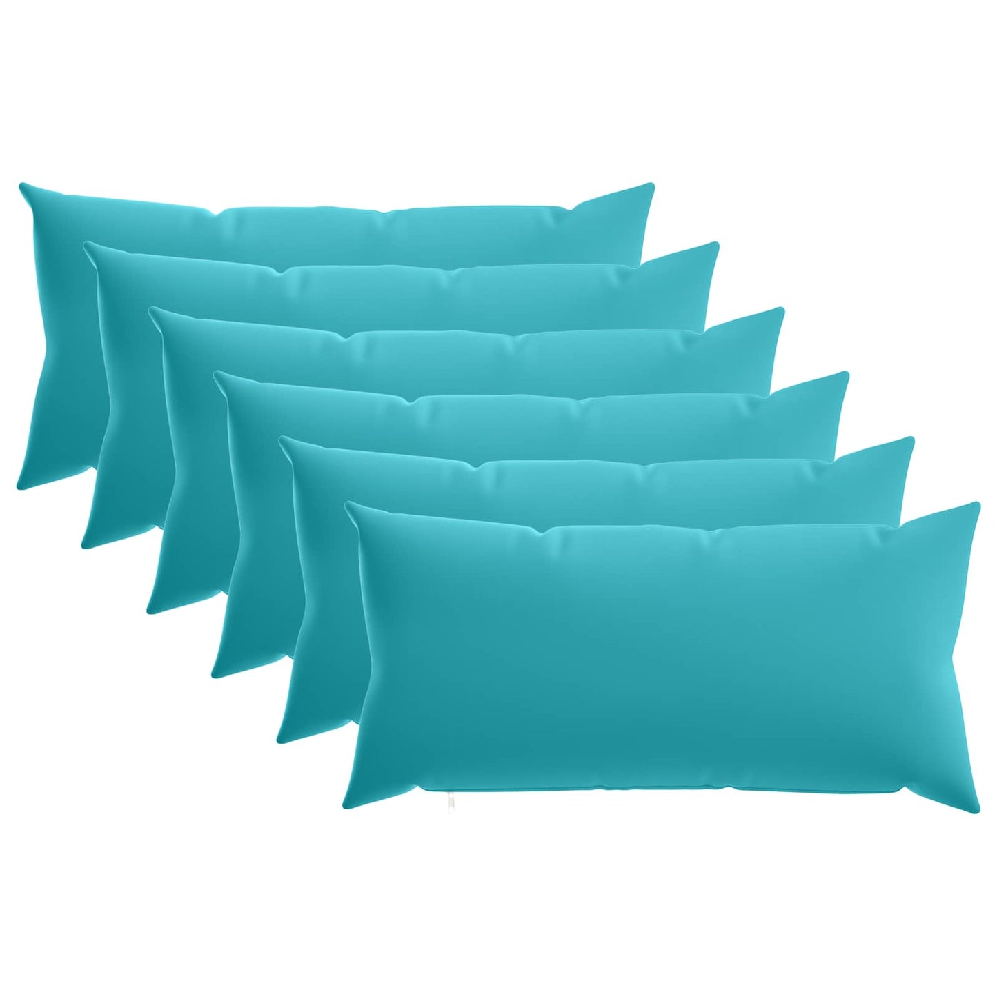 Kussensloop 6 pcs HEERLEN Turquoise 40 x 80 cm Polyester