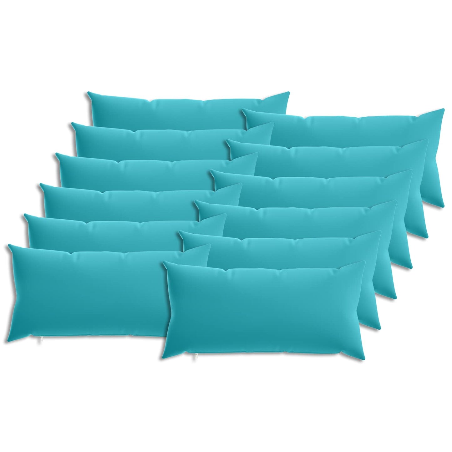 Kussensloop 12 pcs HEERLEN Turquoise 40 x 80 cm Polyester