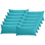 Kussensloop 12 stuks 40x80 cm turquoise polyester