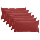 Kussensloop 6 pcs HEERLEN Wijnrood 40 x 80 cm Polyester
