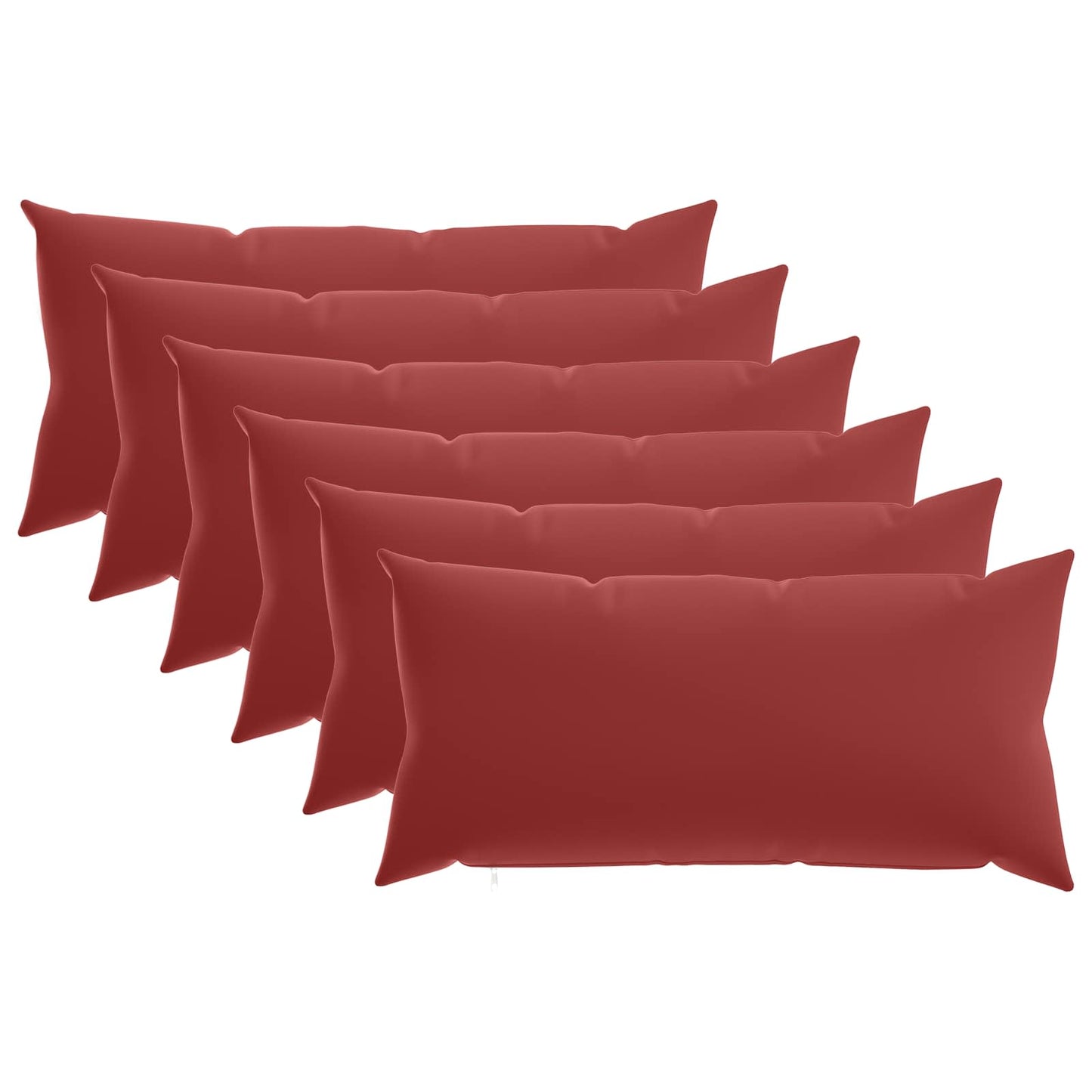 Kussensloop 6 pcs HEERLEN Wijnrood 40 x 80 cm Polyester