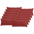 Kussensloop 12 pcs HEERLEN Wijnrood 40 x 80 cm Polyester