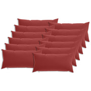 Kussensloop 40 x 80 cm wijnrood polyester (12 stuks)
