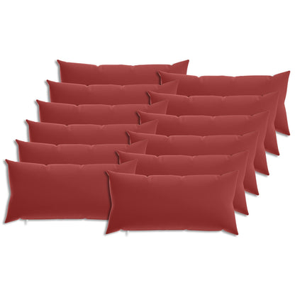 Kussensloop 12 pcs HEERLEN Wijnrood 40 x 80 cm Polyester