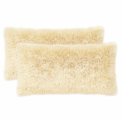 Kussensloop 2 pcs HEERLEN Crèmekleurig 40 x 80 cm PV Fleece