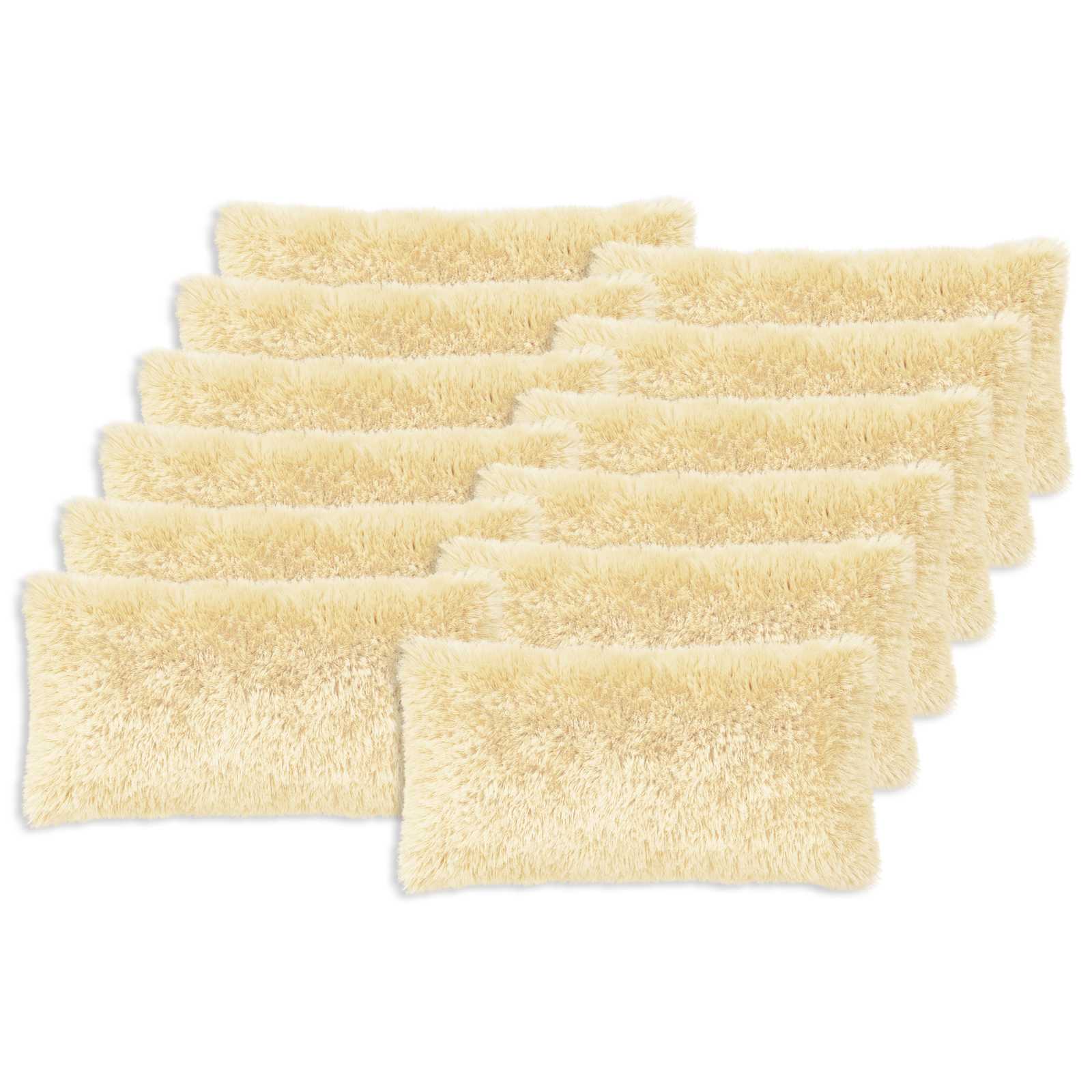 Kussensloop 12 pcs HEERLEN Crèmekleurig 40 x 80 cm PV Fleece