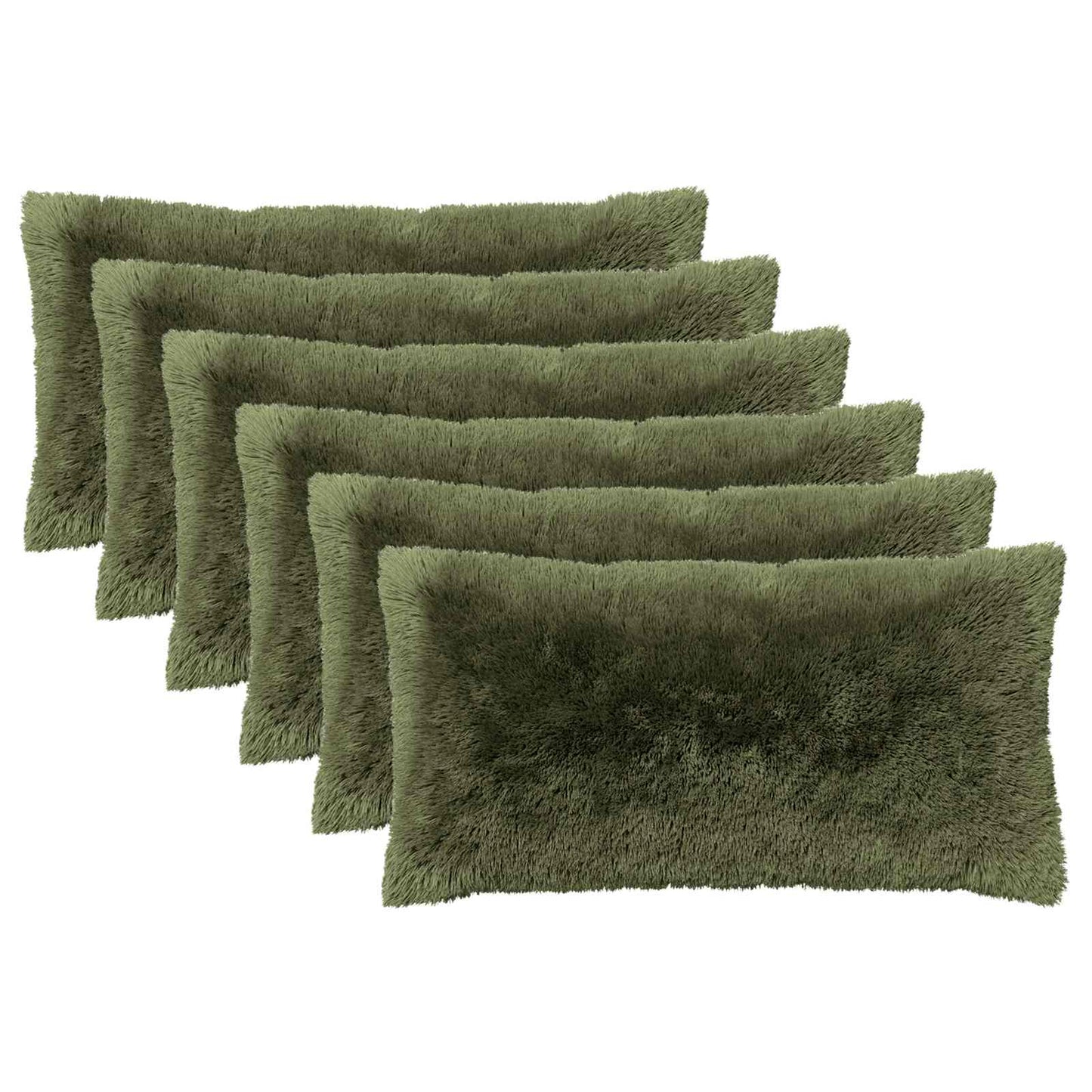 Kussensloop 6 pcs HEERLEN Groen 40 x 80 cm PV Fleece