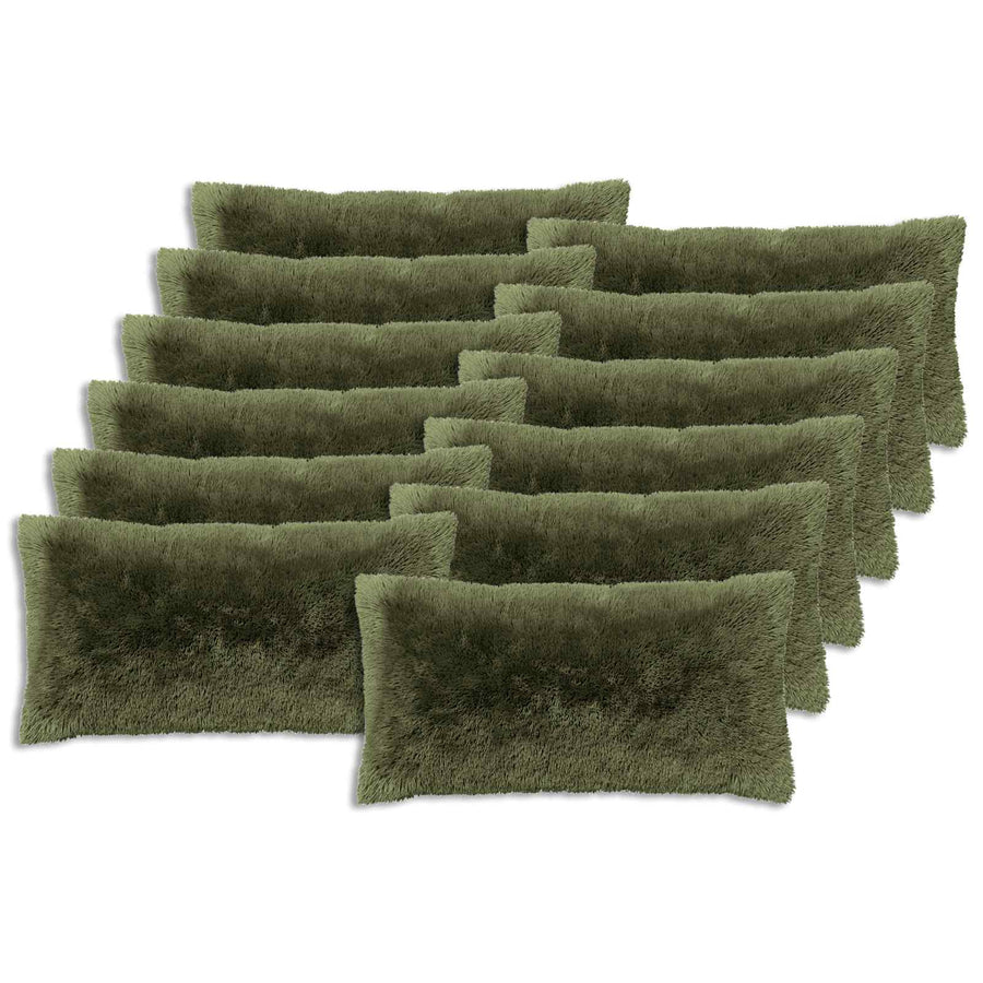 Kussensloop 12 pcs HEERLEN Groen 40 x 80 cm PV Fleece
