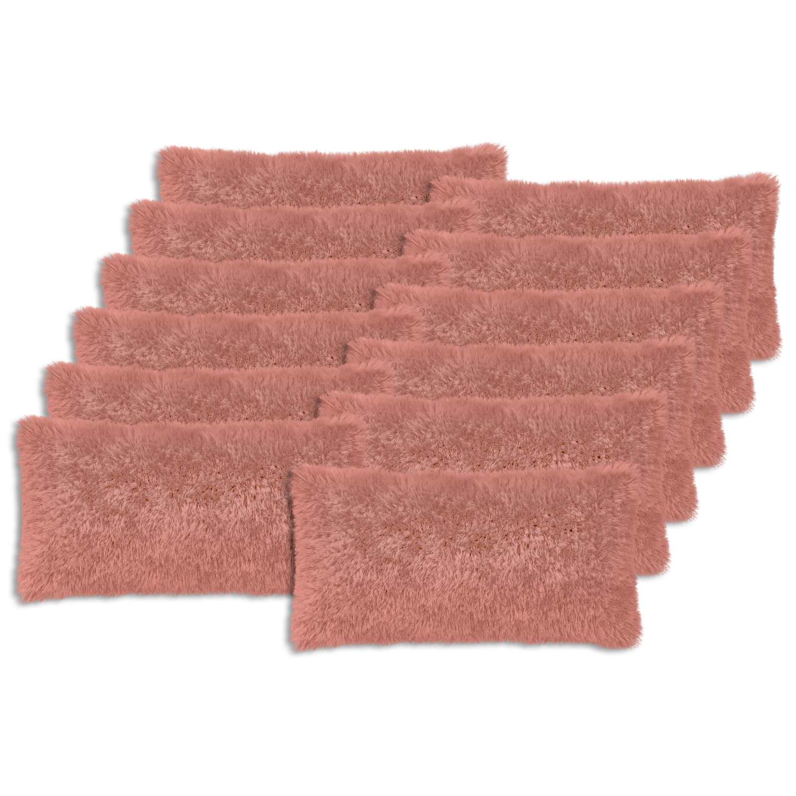 Kussensloop 12 pcs HEERLEN Roze 40 x 80 cm PV Fleece
