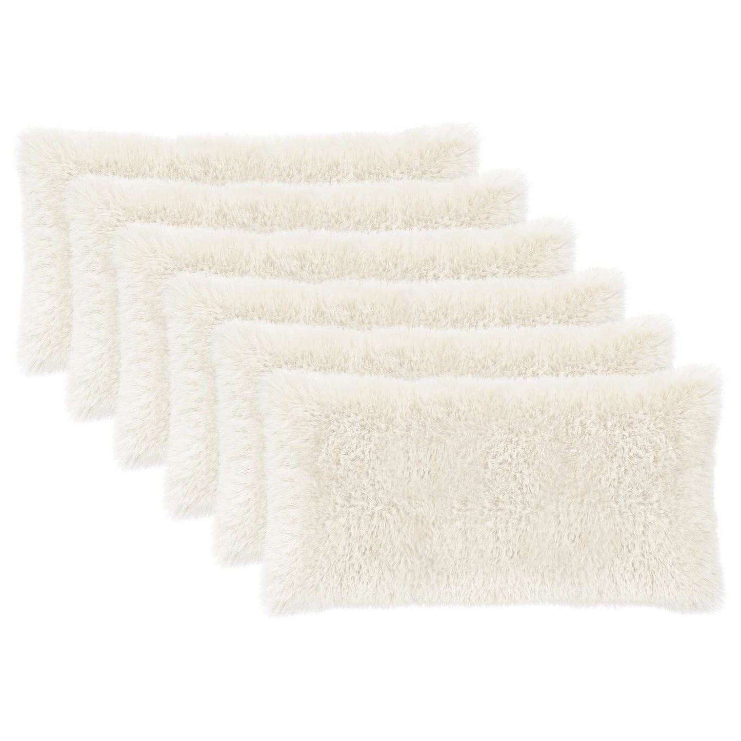 Kussensloop 6 pcs HEERLEN Wit 40 x 80 cm PV Fleece