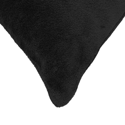 Kussensloop 6 pcs HEERLEN Zwart 40 x 80 cm Flanel