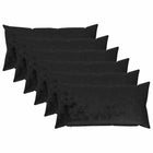 Kussensloop 6 pcs HEERLEN Zwart 40 x 80 cm Flanel