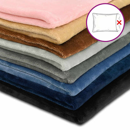 Kussensloop 6 pcs HEERLEN Zwart 40 x 80 cm Flanel