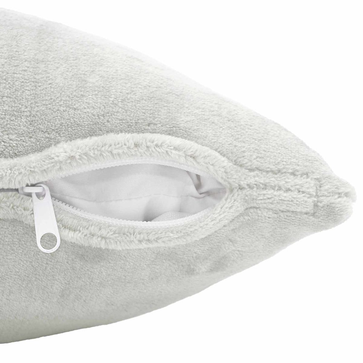 Kussensloop 2 st HEERLEN Lichtgrijs 40 x 80 cm Flanel