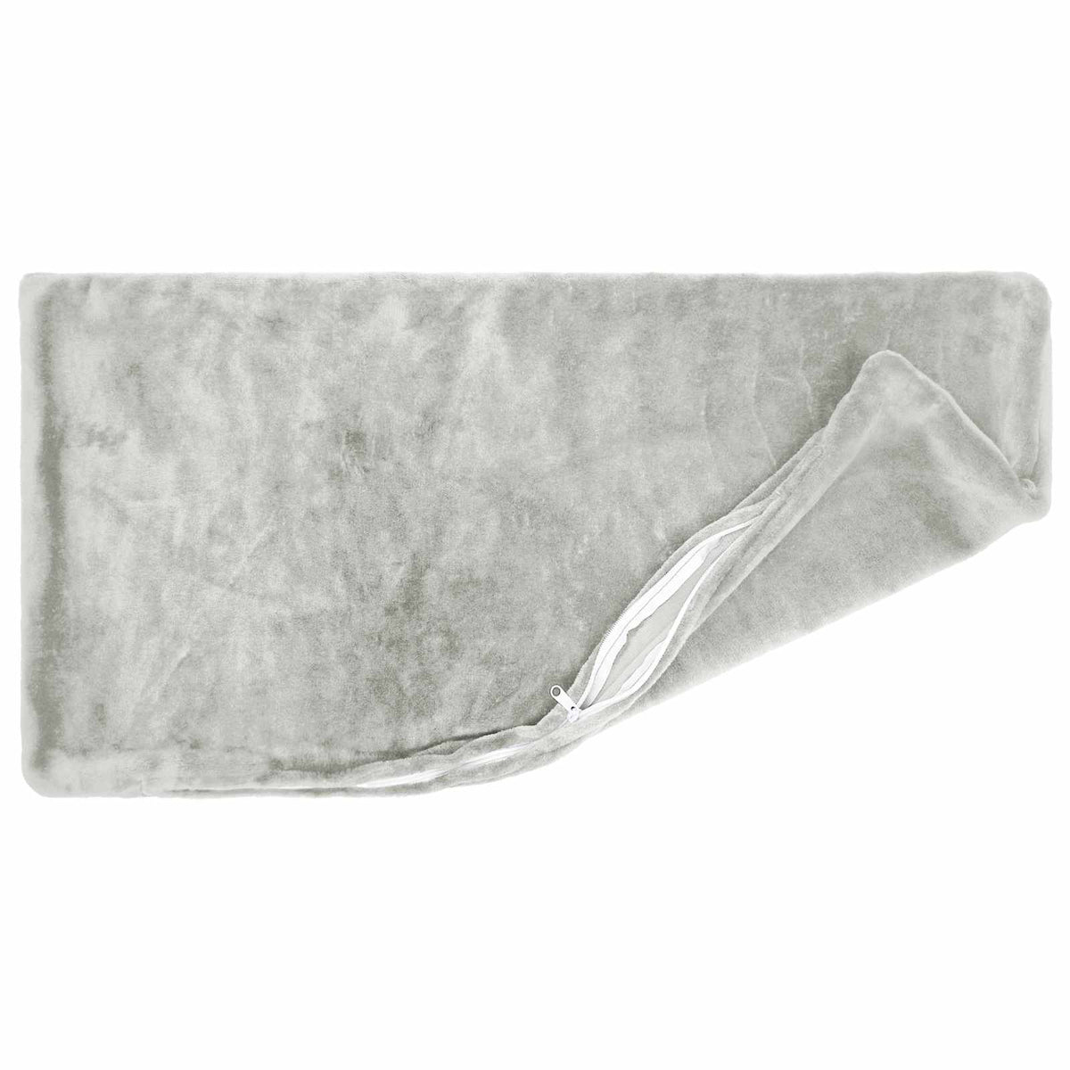 Kussensloop 2 st HEERLEN Lichtgrijs 40 x 80 cm Flanel