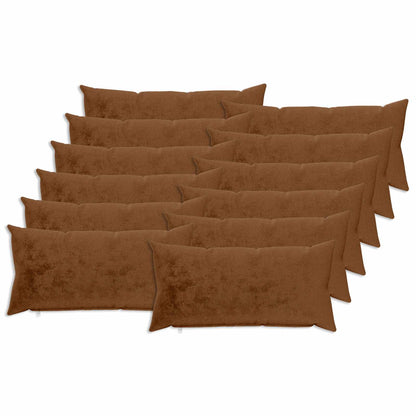 Kussensloop 12 st HEERLEN Licht Bruin 40 x 80 cm Flanel