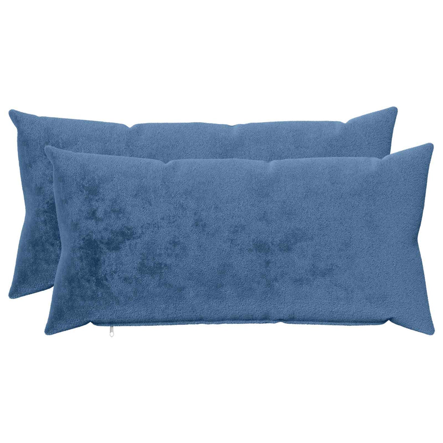 Kussensloop 2 st HEERLEN Lichtblauw 40 x 80 cm Flanel