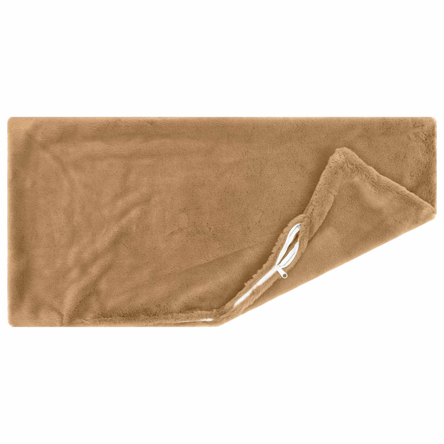 Kussensloop 12 st HEERLEN Taupe 40 x 80 cm Nep Konijnenbont