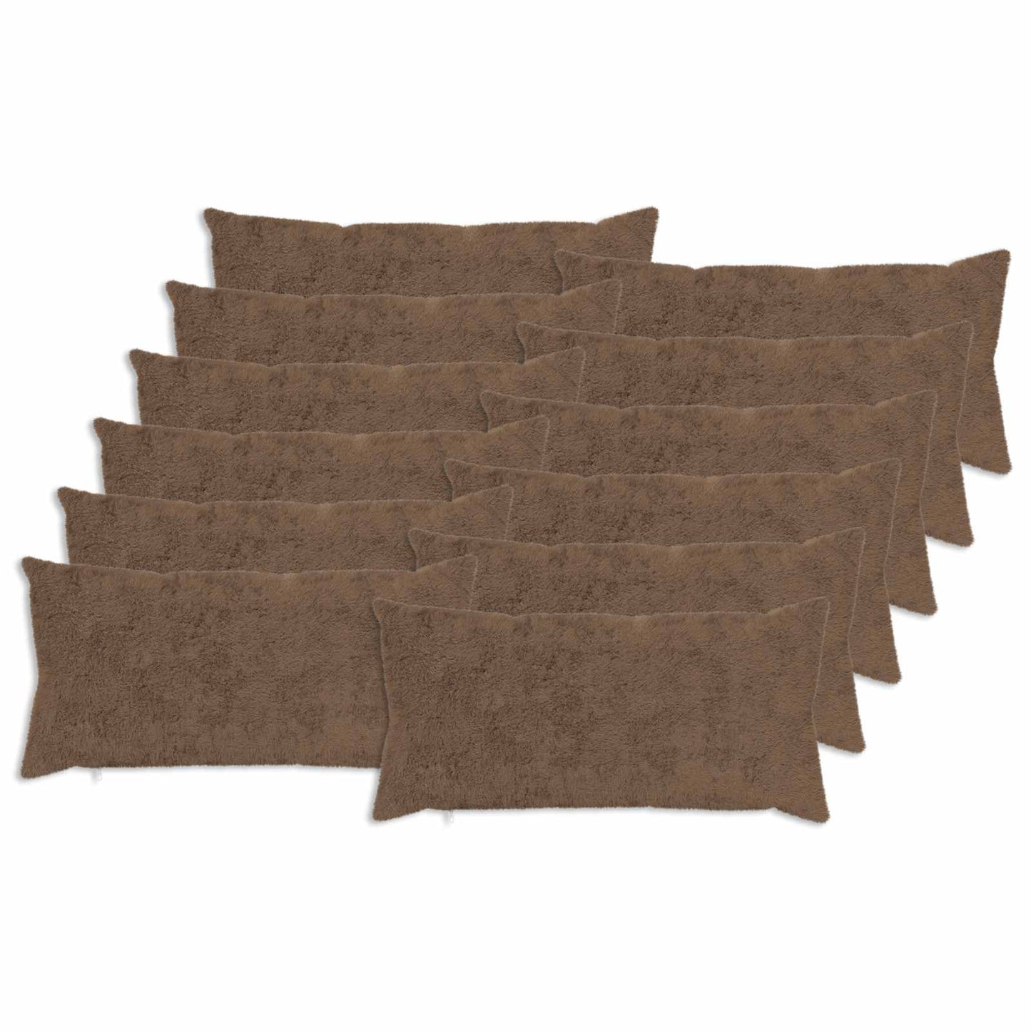 Kussensloop 12 st HEERLEN Licht Bruin 40 x 80 cm