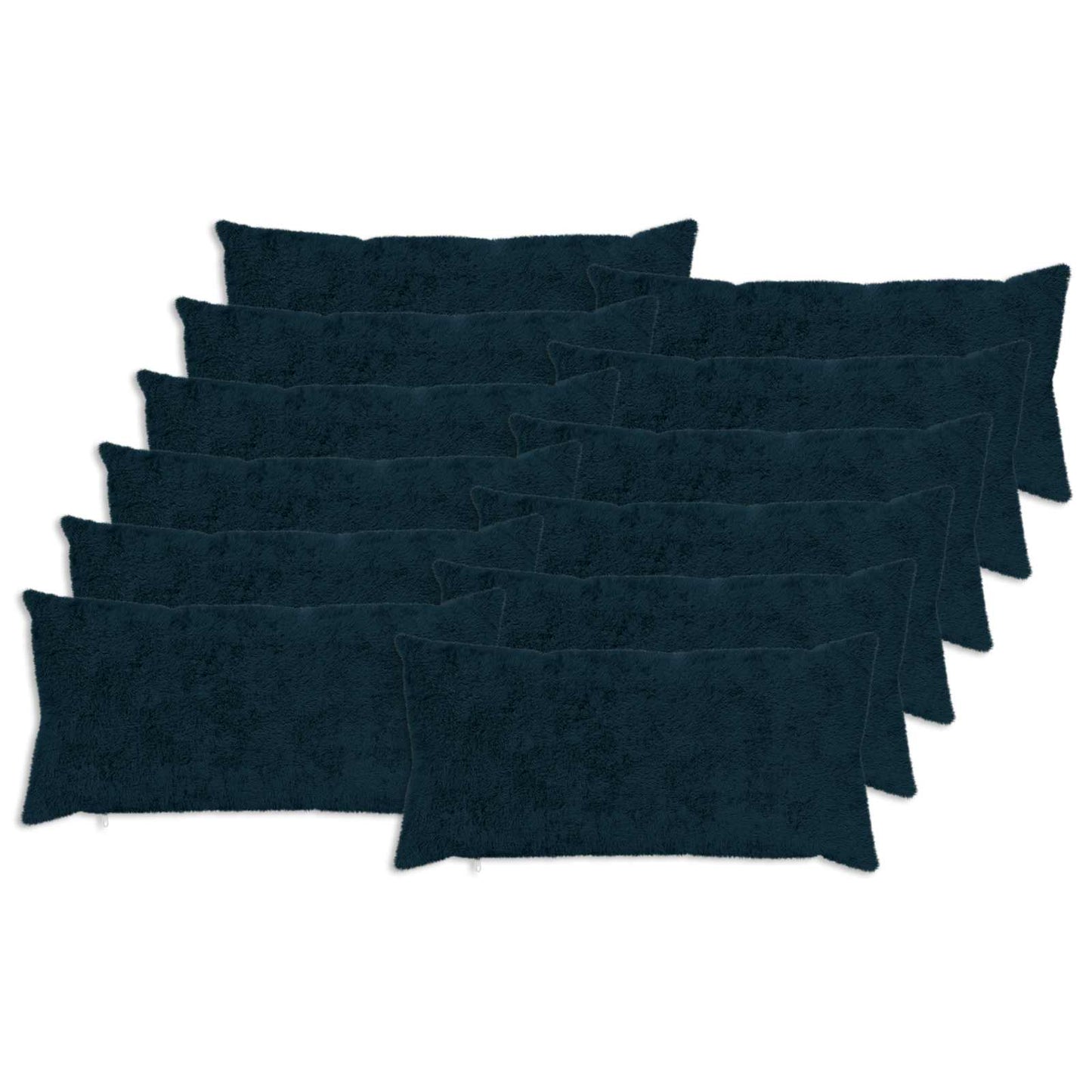 Kussensloop 12 st HEERLEN Marineblauw 40 x 80 cm