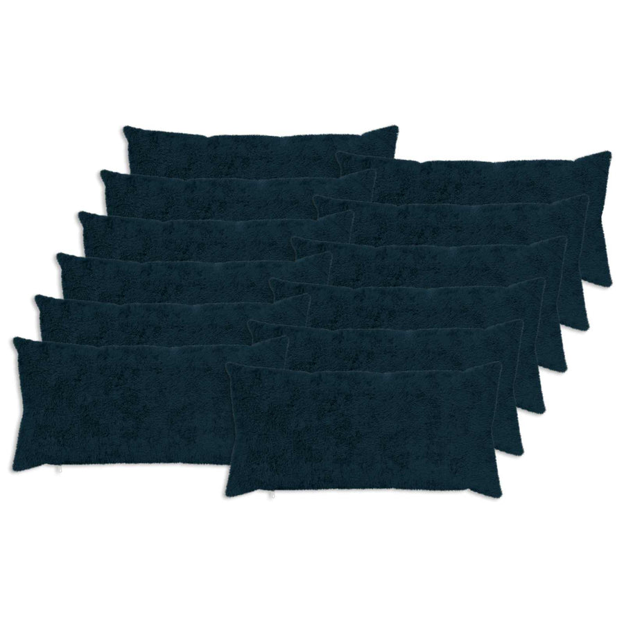 Kussensloop 12 st HEERLEN Marineblauw 40 x 80 cm