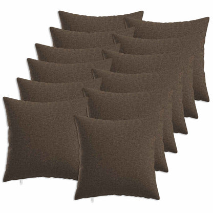 Kussensloop 12 st HEERLEN Taupe 45 x 45 cm Stof