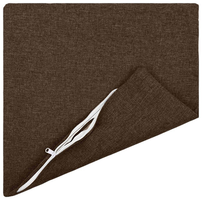 Kussensloop 6 st HEERLEN Bruin 45 x 45 cm Stof