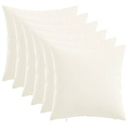 Kussensloop 45x45 cm wit 6 stuks polyester