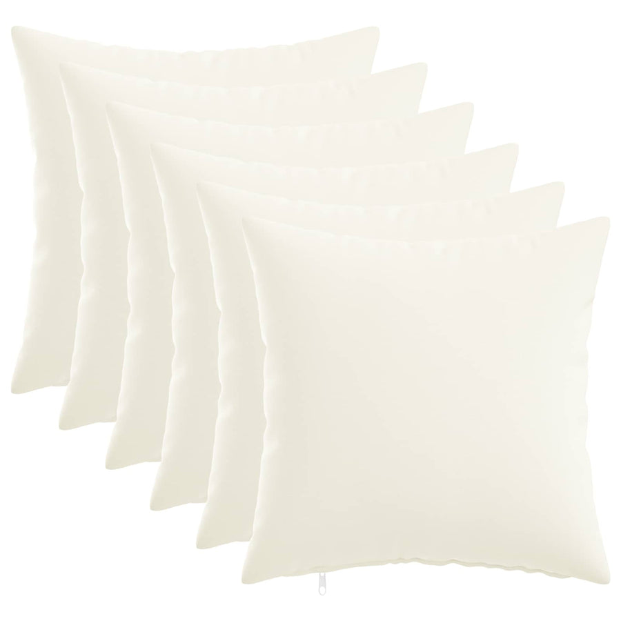Kussensloop 6 st HEERLEN Wit 45 x 45 cm Stof