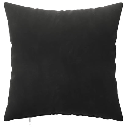 Kussensloop 2 pcs HEERLEN Zwart 45 x 45 cm Fluweel