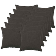 Kussensloop 12 stuks 45x45 cm donkergrijs bouclé