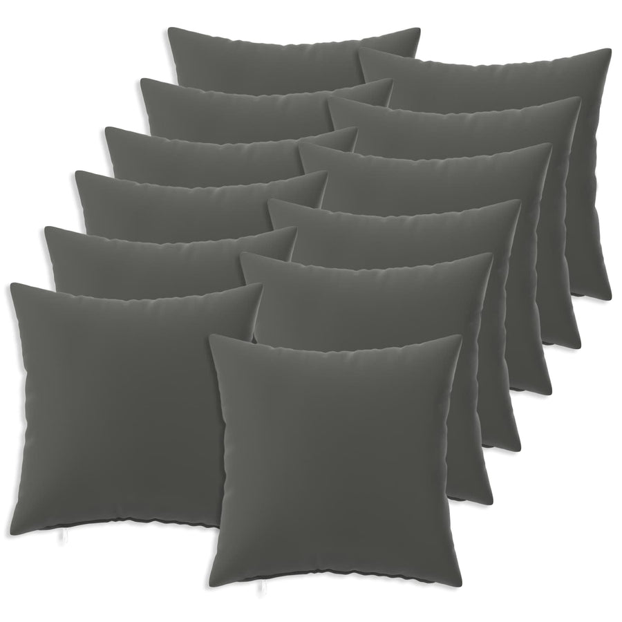 Kussensloop 12 pcs HEERLEN Antraciet 45 x 45 cm Polyester