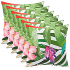 Kussensloop 45x45 cm zwart 6 stuks polyester