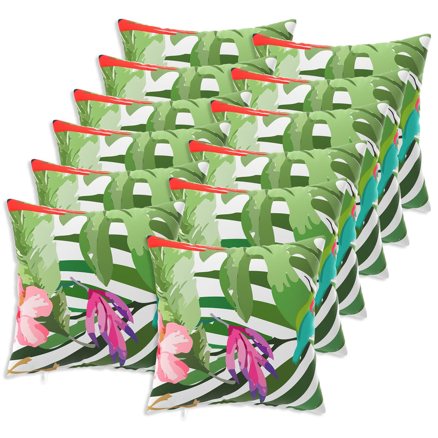 Kussensloop 12 pcs HEERLEN Zwart 45 x 45 cm Polyester