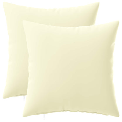Kussensloop 2 pcs HEERLEN Crèmekleurig 45 x 45 cm Polyester