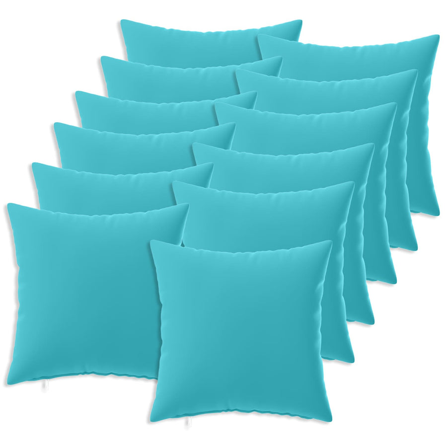 Kussensloop 12 pcs HEERLEN Turquoise 45 x 45 cm Polyester