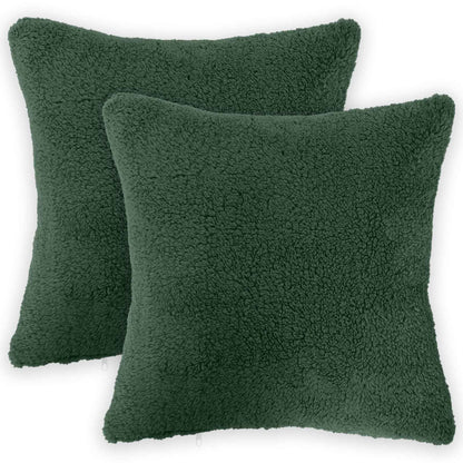 Kussensloop 2 pcs HEERLEN Donkergroen 45 x 45 cm Bouclé