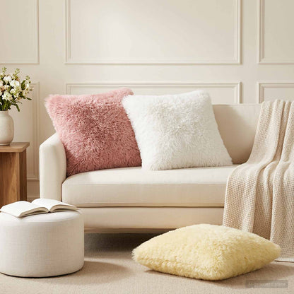 Kussensloop 2 pcs HEERLEN Crèmekleurig 45 x 45 cm PV Fleece