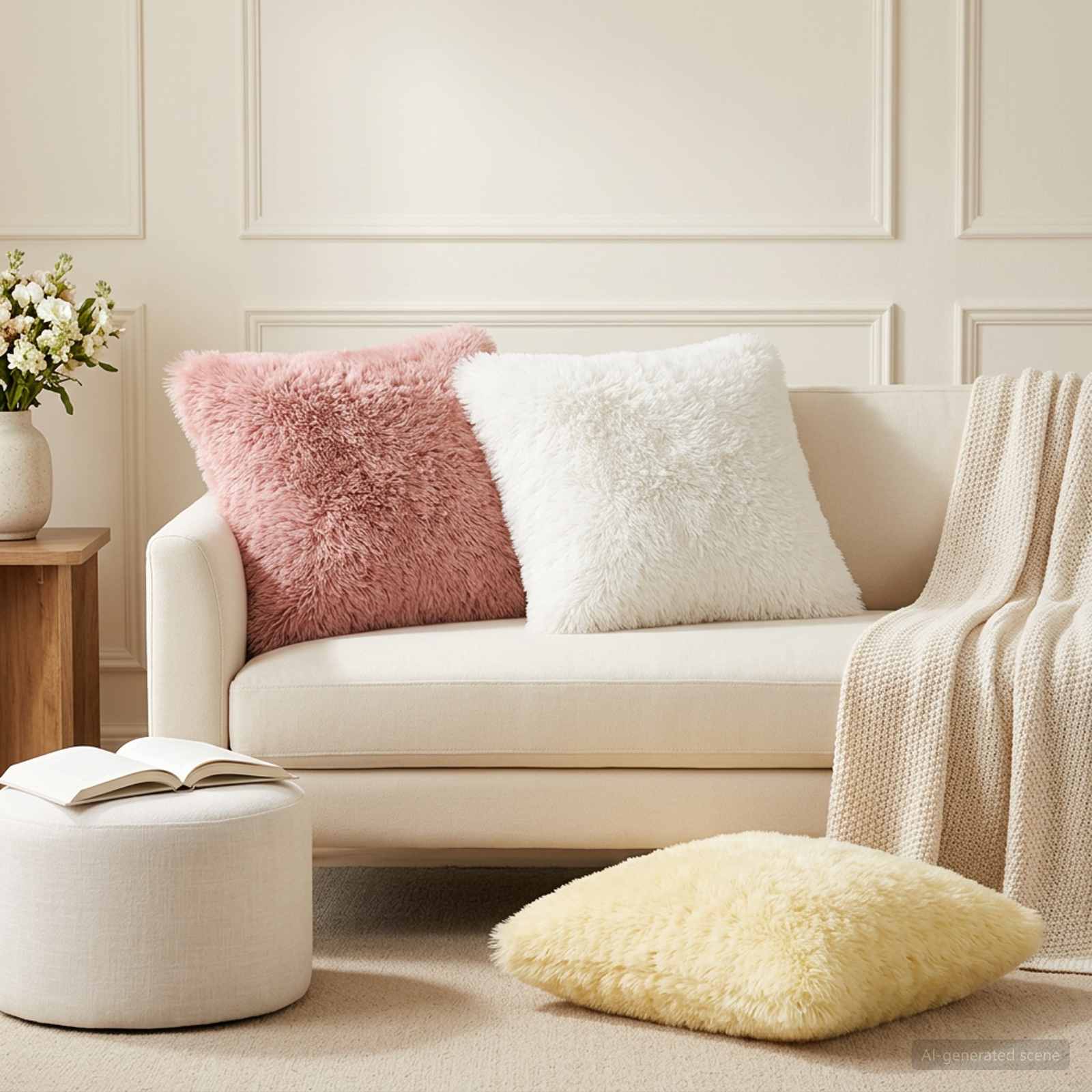 Kussensloop 2 pcs HEERLEN Roze 45 x 45 cm PV Fleece