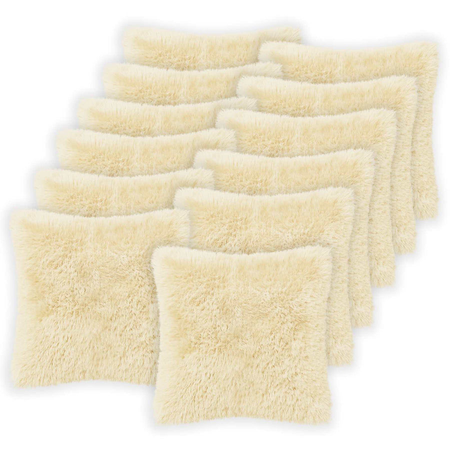 Kussensloop 12 pcs HEERLEN Crèmekleurig 45 x 45 cm PV Fleece
