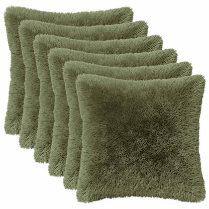 Kussensloop 6 pcs HEERLEN Groen 45 x 45 cm PV Fleece