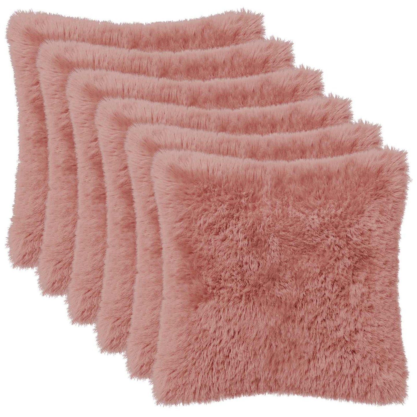 Kussensloop 6 pcs HEERLEN Roze 45 x 45 cm PV Fleece