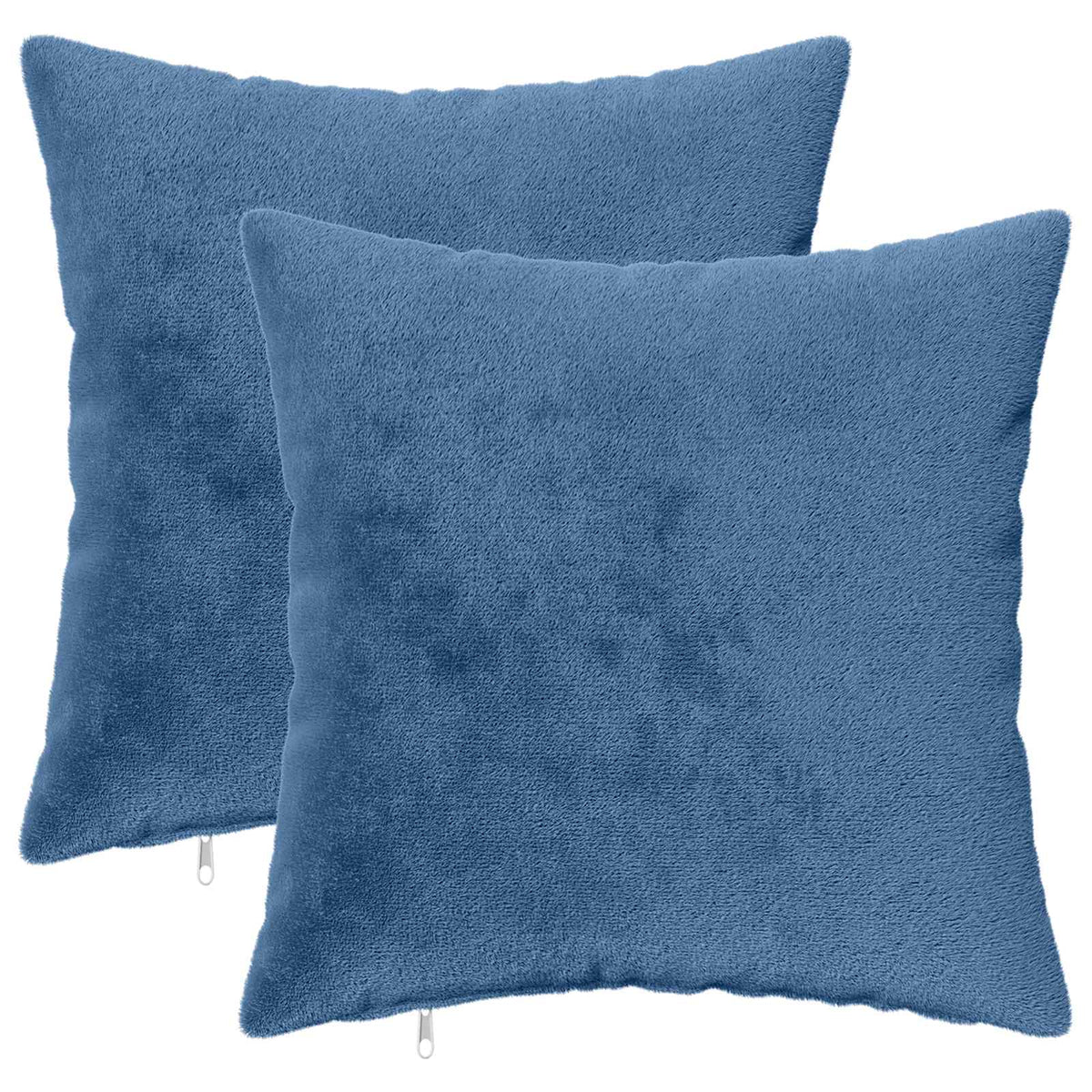 Kussensloop 2 st HEERLEN Lichtblauw 45 x 45 cm Flanel
