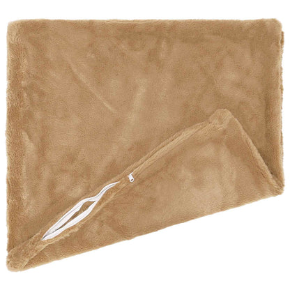 Kussensloop 6 st HEERLEN Taupe 45 x 45 cm Nep Konijnenbont