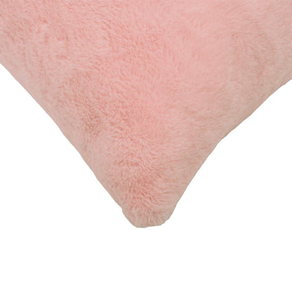 Kussensloop 12 st HEERLEN Roze 45 x 45 cm Nep Konijnenbont
