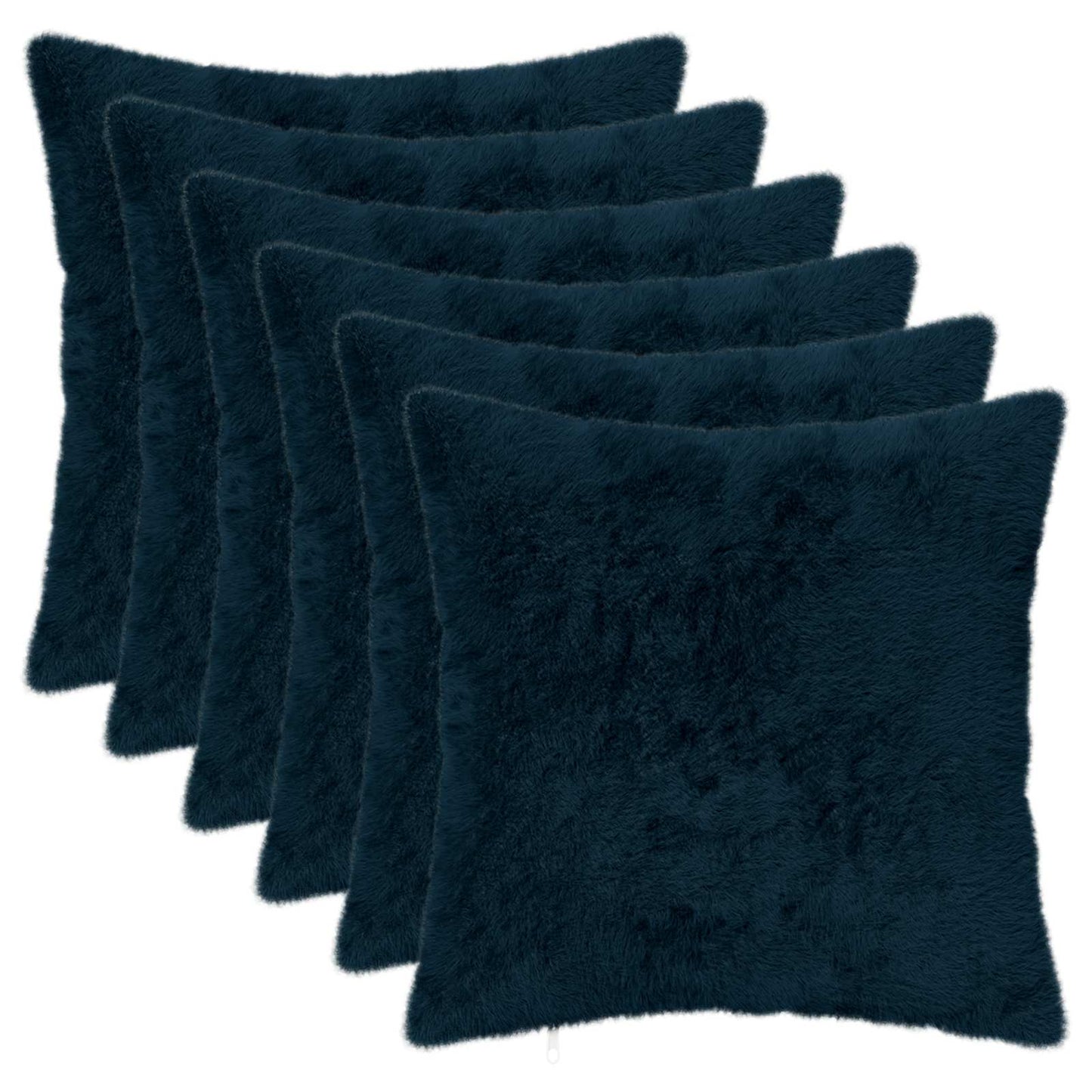 Kussensloop 6 st HEERLEN Marineblauw 45 x 45 cm