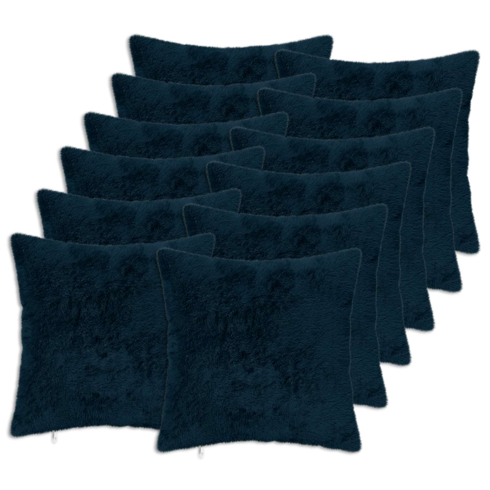 Kussensloop 12 st HEERLEN Marineblauw 45 x 45 cm