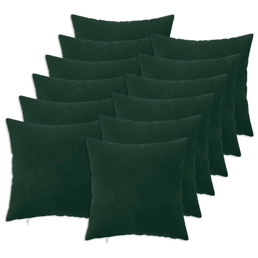 Kussensloop 12 pcs HEERLEN Donkergroen 50 x 50 cm Fluweel