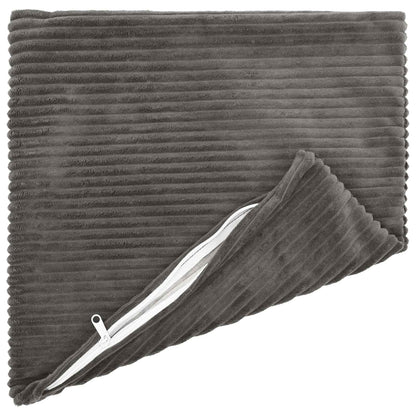 Kussensloop 2 pcs HEERLEN Donkergrijs 50 x 50 cm corduroy